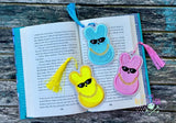 DIGITAL DOWNLOAD Applique Peepin' It Real Bunny Bag Tag Bookmark Ornament