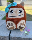 DIGITAL DOWNLOAD Applique Big Foot Sasquatch Plush 5 SIZES INCLUDED