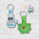 DIGITAL DOWNLOAD Green BUDdies Set Snap Tab Key Chain