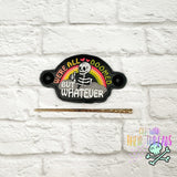 DIGITAL DOWNLOAD All Doomed Hair Holder Bun Cover