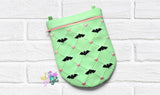 DIGITAL DOWNLOAD Ghoul's Night Out: Quilted Bat Round Bottom Bag