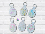DIGITAL DOWNLOAD Wildflower Snap Tab Key Chain Bundle