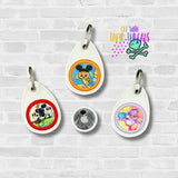 DIGITAL DOWNLOAD Appique Air Tag Key Chain Holder ONE HOOPING
