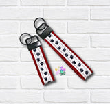 DIGITAL DOWNLOAD Applique Key Fob Set 2 SIZES INCLUDED
