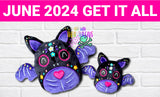DIGITAL DOWNLOAD Applique Sugar Skull Bat Plush 5 SIZES INCLUDED
