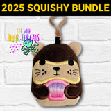 DIGITAL DOWNLOAD Applique Otter Squishy Keychain
