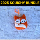 DIGITAL DOWNLOAD Applique Fox Squishy Keychain