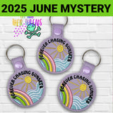 DIGITAL DOWNLOAD Chasing Sunsets Snap Tab Keychain