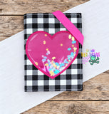 DIGITAL DOWNLOAD Applique Shaker Heart A6 Notebook Cover