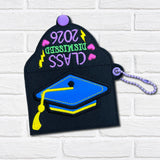 DIGITAL DOWNLOAD Applique Graduation 2026 through 2030 Wristlet Essentials Set 9 DESIGNS INCLUDED
