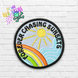 DIGITAL DOWNLOAD Chasing Sunsets Patch 3 SIZES INCLUDED