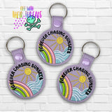 DIGITAL DOWNLOAD Chasing Sunsets Snap Tab Keychain