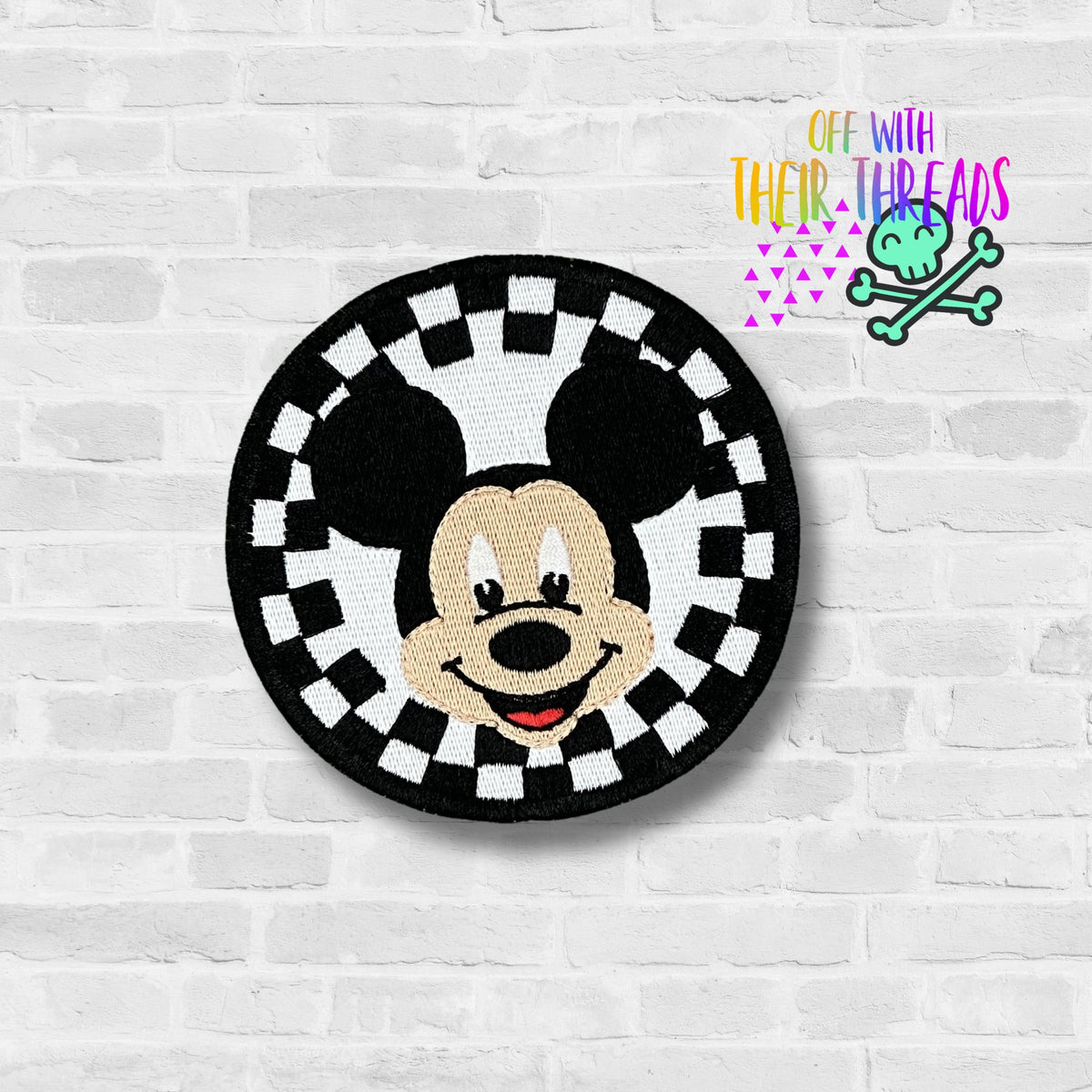 DIGITAL DOWNLOAD Checker Mouse Patch 3 SIZES INCLUDED – Off With Their ...