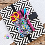 DIGITAL DOWNLOAD Planner Band Zipper Bag With Pocket 4 SIZES INCLUDED