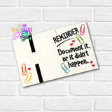 DIGITAL DOWNLOAD Document It A6 Notebook Cover