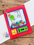 DIGITAL DOWNLOAD Applique Shaker Claw Machine A6 Notebook Cover