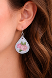 DIGITAL DOWNLOAD Mini Rose Earrings 3 SIZES INCLUDED