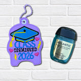 DIGITAL DOWNLOAD Applique Graduation 2026 through 2030 Wristlet Essentials Set 9 DESIGNS INCLUDED