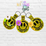 DIGITAL DOWNLOAD FAFO Face Snap Tab Key Chain