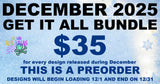 DIGITAL DOWNLOAD December Preorder ALL DESIGNS WE RELEASE FOR ENTIRE MONTH