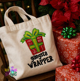 DIGITAL DOWNLOAD Applique Gangsta Wrapper Embroidery Design 4 SIZES