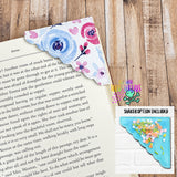 DIGITAL DOWNLOAD Scallop Page Corner Bookmark 2 VERSIONS INCLUDED