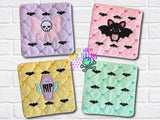 DIGITAL DOWNLOAD Applique Quilted Ghoul's Night Out Mug Rug Bundle 4 SIZES INCLUDED ENVELOPE TURN HOLE