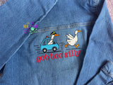DIGITAL DOWNLOAD Got Too Silly Goose Embroidery Design 5 SIZES INCLUDED