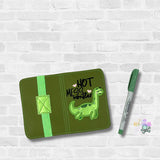 DIGITAL DOWNLOAD 5x7 Applique Hot Mess Monster Mini Composition Notebook Cover