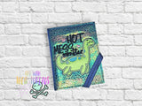 DIGITAL DOWNLOAD Applique Hot Mess Monster A6 Notebook Cover