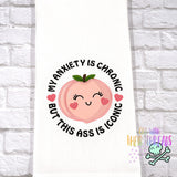 DIGITAL DOWNLOAD Applique Anxiety Is Chronic 4 SIZES INCLUDED