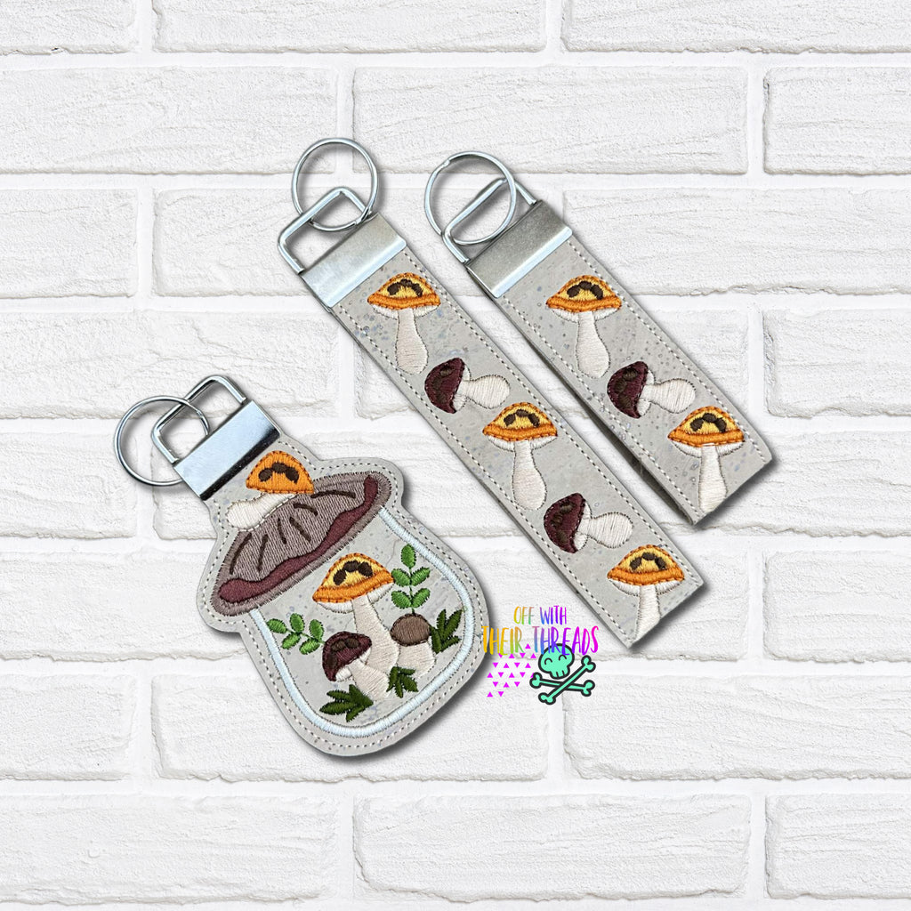 DIGITAL DOWNLOAD Mushroom Canister Key Fob Set 3 SIZES INCLUDED – Off ...