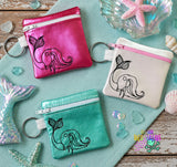 DIGITAL DOWNLOAD Little Mermaid Girl Zipper Bag 5 SIZES INCLUDED