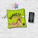 DIGITAL DOWNLOAD 5x5 Applique Namaste Poo Bag Holder