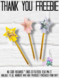 DIGITAL DOWNLOAD 3D Shaker Easter Star Pencil Topper
