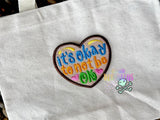 DIGITAL DOWNLOAD Heart It's Ok To Not Be Ok Patch 3 SIZES INCLUDED