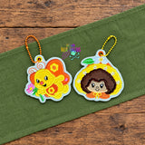 DIGITAL DOWNLOAD Applique Orange Blossom Marmalade Bookmark Ornament Bag Tag Bundle