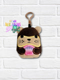 DIGITAL DOWNLOAD Applique Otter Squishy Keychain