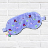 DIGITAL DOWNLOAD Quilted Pansies Sleep Mask 2 SIZES INCLUDED
