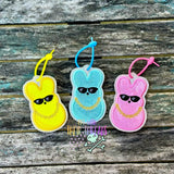 DIGITAL DOWNLOAD Applique Peepin' It Real Bunny Bag Tag Bookmark Ornament