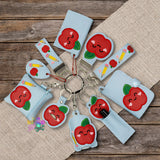 DIGITAL DOWNLOAD Applique Teacher Wristlet Essentials Set 9 DESIGNS INCLUDED