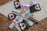 DIGITAL DOWNLOAD Rainbow Wristlet Essentials Set 9 DESIGNS INCLUDED