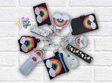 DIGITAL DOWNLOAD Rainbow Wristlet Essentials Set 9 DESIGNS INCLUDED