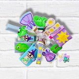 DIGITAL DOWNLOAD Applique Rapunzel Wristlet Essentials Set 11 DESIGNS INCLUDED