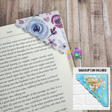 DIGITAL DOWNLOAD Scallop Page Corner Bookmark 2 VERSIONS INCLUDED
