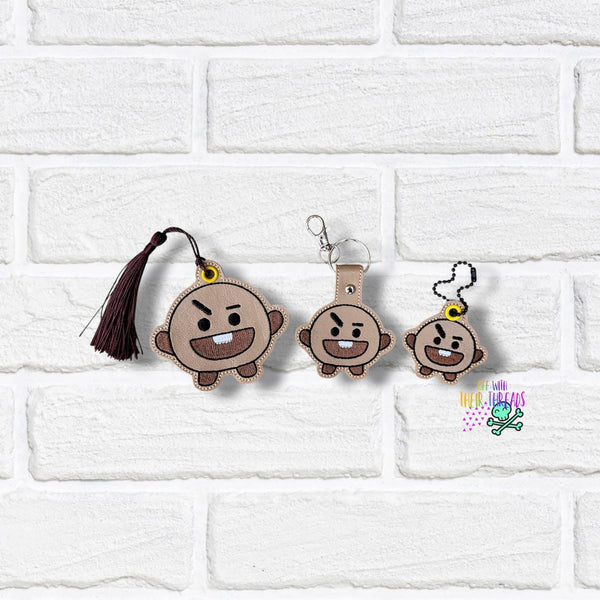 DIGITAL DOWNLOAD Shooky Snap Tab Key Chain Bag Tag Charm Set – Off
