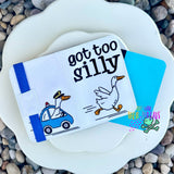 DIGITAL DOWNLOAD 5x7  Silly Goose Mini Composition Notebook Cover