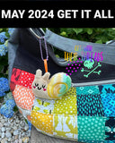 DIGITAL DOWNLOAD Applique Snail Squishy Key Chain