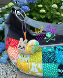 DIGITAL DOWNLOAD Applique Snail Squishy Key Chain