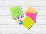 DIGITAL DOWNLOAD Retro Hippie Sticky Note Holder